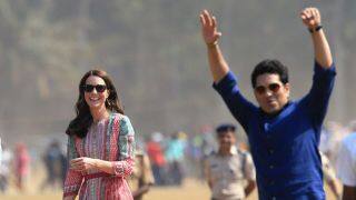 PHOTOS: Sachin Tendulkar plays cricket with Prince William, Kate Middleton at Mumbai