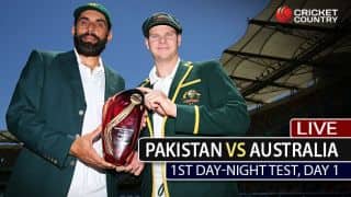 Live Cricket Score, PAK vs AUS, 1st day-night Test, Day 1 at Brisbane: Smith scores 16th ton