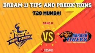 Dream11 Prediction: ETS vs AT Team Best Players to Pick for Today’s Match between Eagle Thane Strikers vs Aakash Tigers MWS in MPL 2019 at 7:30 PM