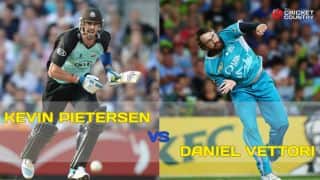 MCC vs ROW: Pietersen’s tryst against left-arm spin of Vettori