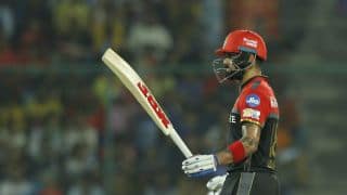 IPL 2017: Kohli, Gayle guide RCB to 161 for 6 against DD
