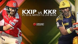 KKR 141/4 in Overs 17.1 | Live Cricket Score Kings XI Punjab (KXIP) vs Kolkata Knight Riders (KKR) IPL 2016 Match 13 at Mohali: KKR win by 6 wickets