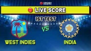 1st Test, Day 2 India vs West Indies Live Score