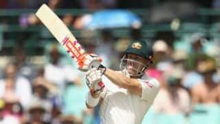 Warner scores hundred before lunch as Australia end session on 126-0