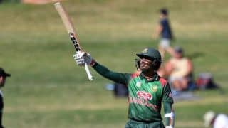 Mohammad Mithun's 62 was the sole half-century of Bangladesh's innings.