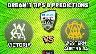 Dream11 Team Victoria vs Western Australia, Match 1 Marsh One-Day Cup 2019 Australian ODD – Cricket Prediction Tips For Today’s Match VCT vs WAU at Perth